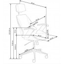 Кресло компьютерное HALMAR IGNAZIO орех/черный